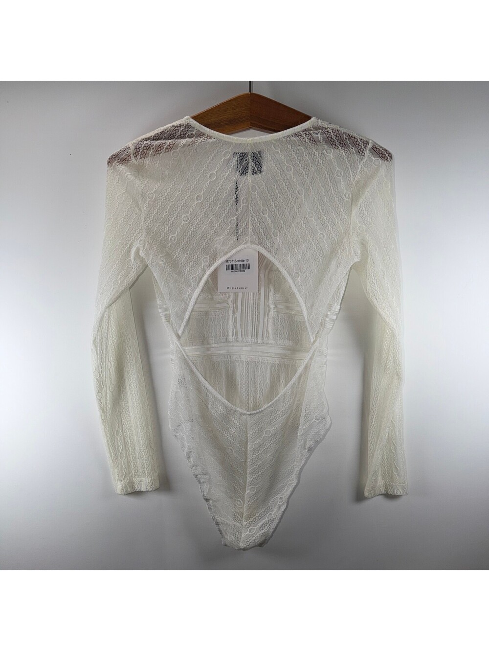 NWT Hello Molly Duckworth White Bodysuit - Medium - Picture 3 of 5